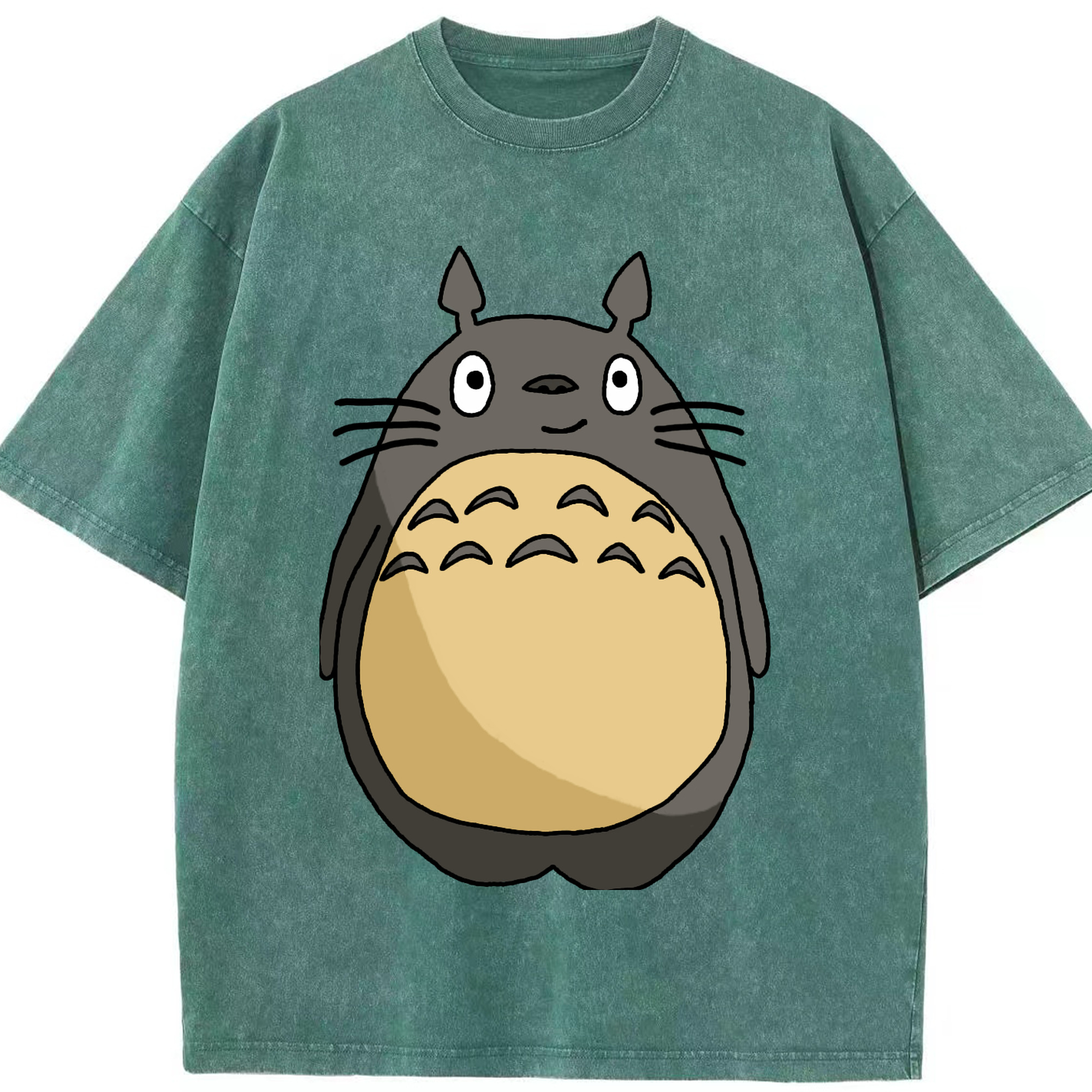 （画像用） となりのトトロ 草壁メイ 草壁サツキ My Neighbor Totoro Satsuki Kusakabe Mei Kusakabe 綿100% ヴィンテージ風 半袖Tシャツ（フロントプリント）